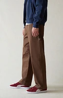 PacSun Stretch Canvas Brown Baggy Carpenter Pants