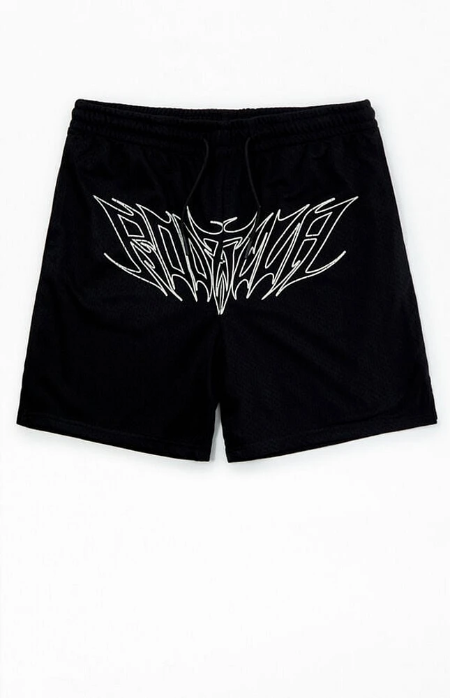RODMAN BRAND Star Script Mesh Shorts