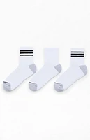 adidas 3 Pack High Quarter Socks