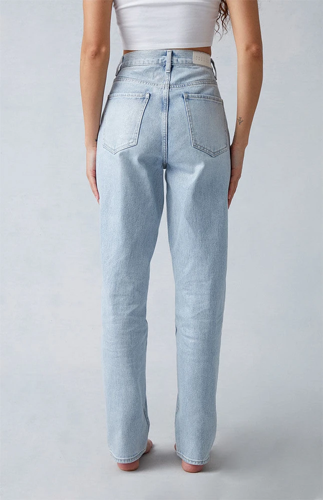 PacSun Light Indigo Glittery Dad Jeans