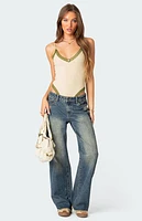 Edikted Doll House Low Rise Washed Jeans