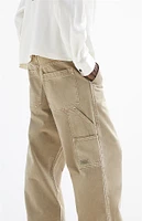 PacSun Tan Extreme Baggy Carpenter Jeans