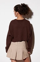 LA Hearts Amalia Boxy Cropped Sweater