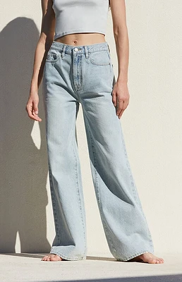 Pacsun Medium Indigo Mid Rise Baggy Jeans