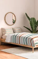 Multicolor Striped Comforter Cotton King + Pillow Shams Kit