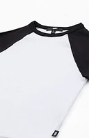 Vans Kids White & Black Clare Raglan T-Shirt