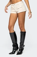 Edikted Terra Cargo Micro Shorts