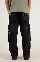 Pacsun Dylan Baggy Cargo Jeans Black