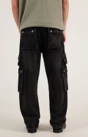 PacSun Dylan Baggy Cargo Jeans Black