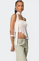 Edikted Asymmetric Two Piece Scarf Top