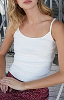 John Galt White Skylar Tank Top