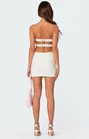 Edikted Deva Belted Back Mini Dress