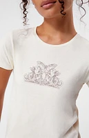 Golden Hour Butterfly Angel Frame T-Shirt