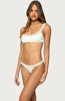 Edikted Enzo Crochet Bralette Bikini Top