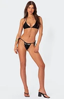 Edikted Puka Charm Triangle Bikini Top