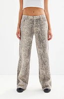 PacSun Casey Snake Low Rise Baggy Jeans