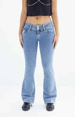 PacSun Stretch Dark Indigo Low Rise Bootcut Jeans