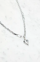 LA Hearts Heart Chain Link Necklace