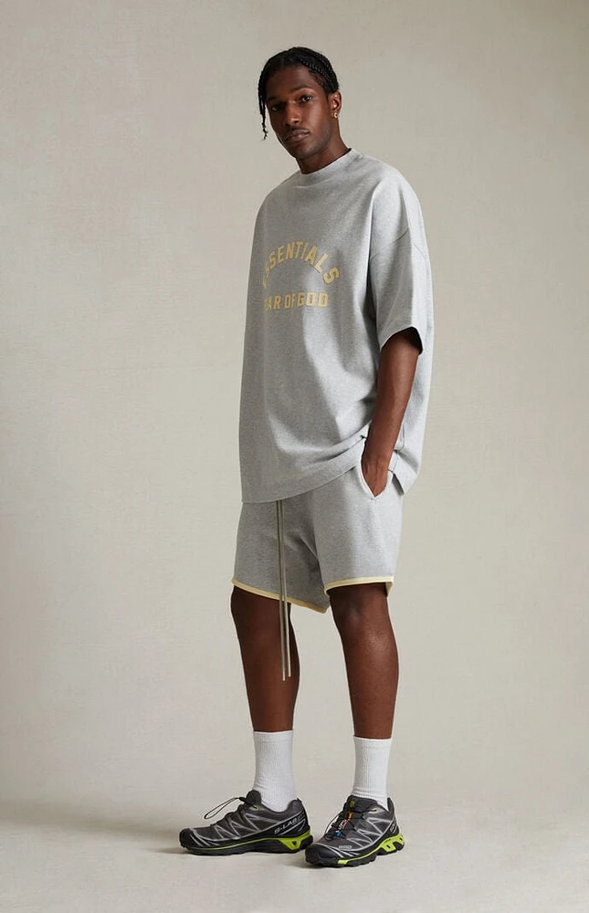 Fear of God Essentials Light Heather Grey Running Shorts