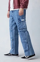 PacSun Indigo Baggy Cargo Jeans