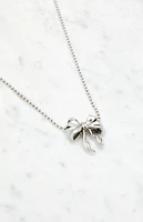 John Galt Silver Bow Necklace