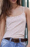 John Galt Skylar Strawberry Tank Top