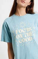 Smiley Focus On The Good Oversized T-Shirt