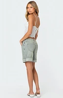 Edikted Semi Sheer Linen Look Corset