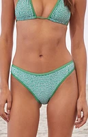 Bootin Bikinis Green Sloane High Cut Bikini Bottom