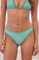 Bootin Bikinis Green Sloane High Cut Bikini Bottom