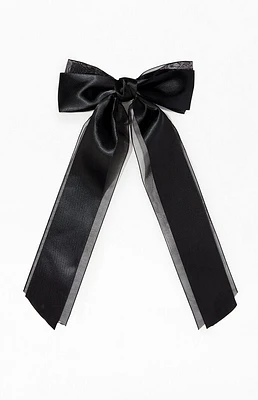 LA Hearts Satin Organza Bow Barrette