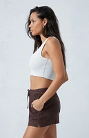 PacSun Linen Tie Front Shorts