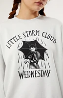 Wednesday Little Storm Cloud Crew Neck Sweatshirt