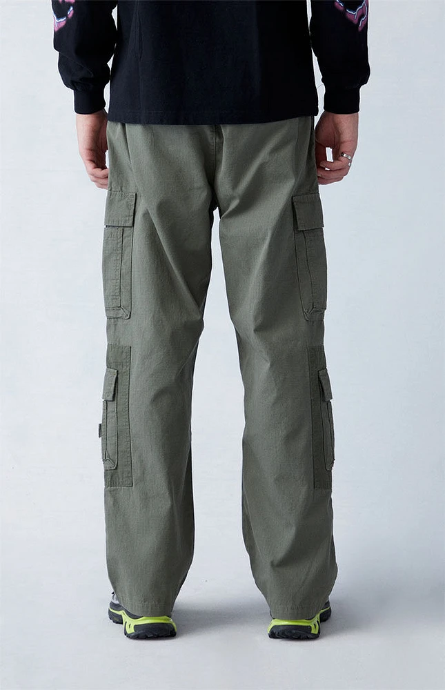 PacSun Olive Canvas Baggy Cargo Pants