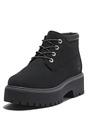 Timberland Women's Black Stone Street Mid Lace-Up Waterproof Boots