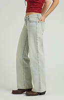 PacSun Light Indigo Tint Low Rise Girlfriend Jeans