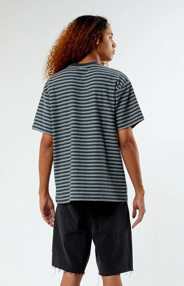 Compass Striped Texture T-Shirt