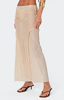 Edikted Inside Out Sheer Lace Maxi Skirt