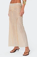 Edikted Inside Out Sheer Lace Maxi Skirt