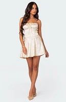 Edikted Athalia Satin Corset Mini Dress