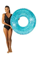 PoolCandy Inflatable 42" Aqua Glitter Beach and Pool Tube