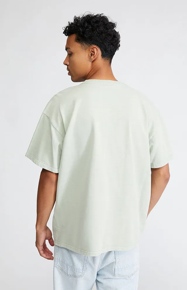 Pacsun Men's Visualize Oversized T-Shirt in White - Size Medium