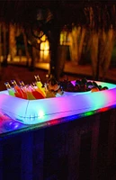 PoolCandy Inflatable Illuminated LED Buffet Pool Cooler