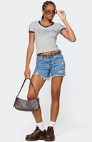 Edikted Los Angeles Contrast T-Shirt