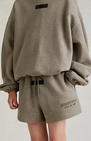 Kids Fear of God Essentials Heather Grey Sweat Shorts