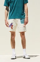 PacSun Less Fear Printed Volley Shorts