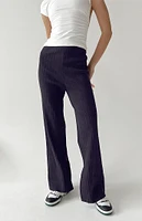 Princess Polly Allen Ribbed Wide Leg Pants