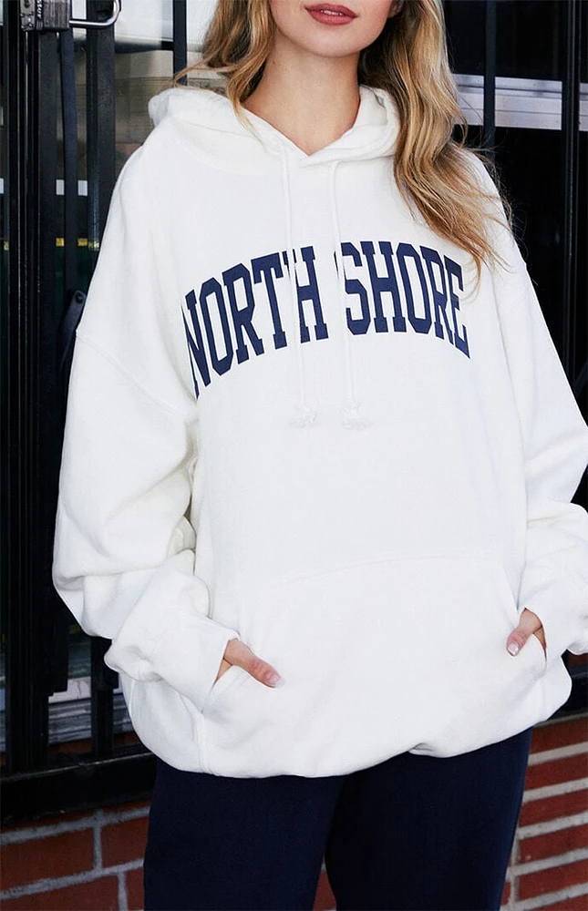 John Galt White Christy Northshore Oversized Hoodie