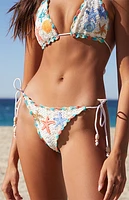 It's Now Cool Seashell Crochet Tie Side Bikini Bottom