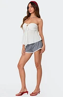 Edikted Tadria Drawstring Baby Doll Top